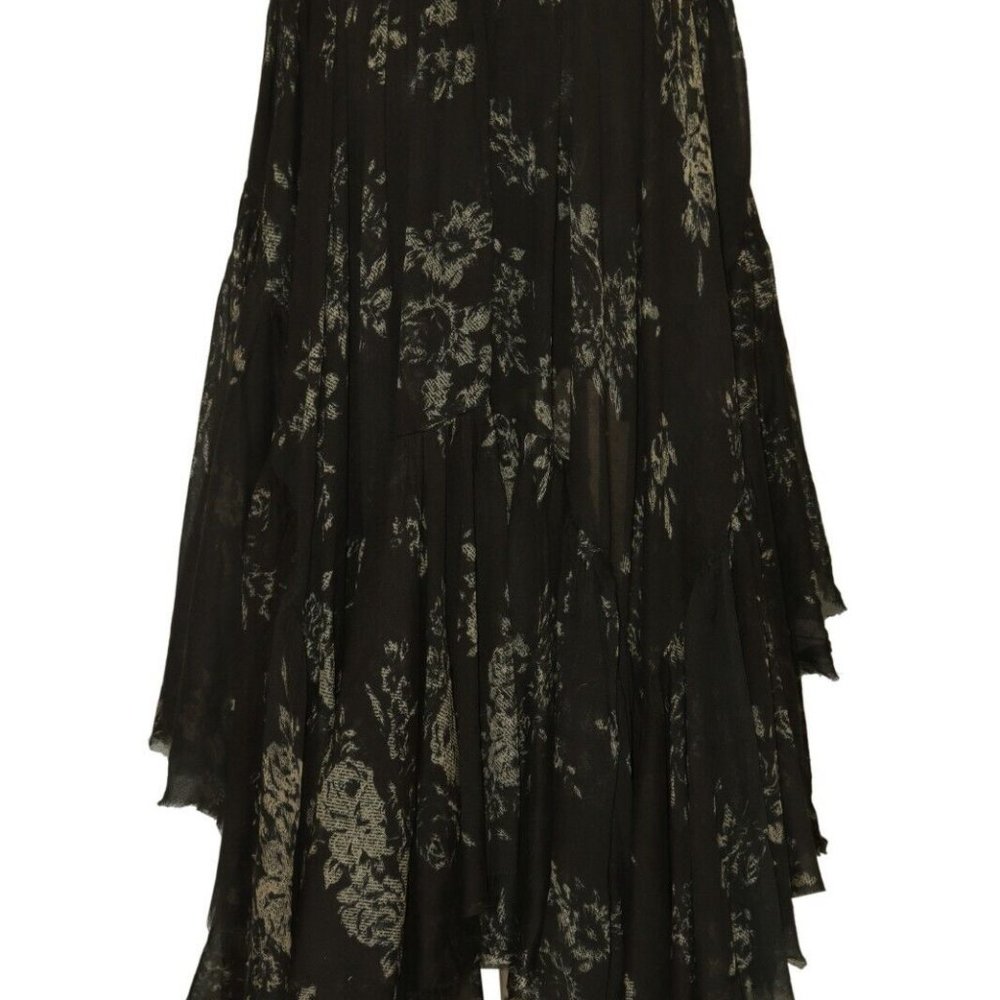 Free People Fp One Clover Printed Skirt Asymmetrical New XS,S & M - Picture 4 of 7